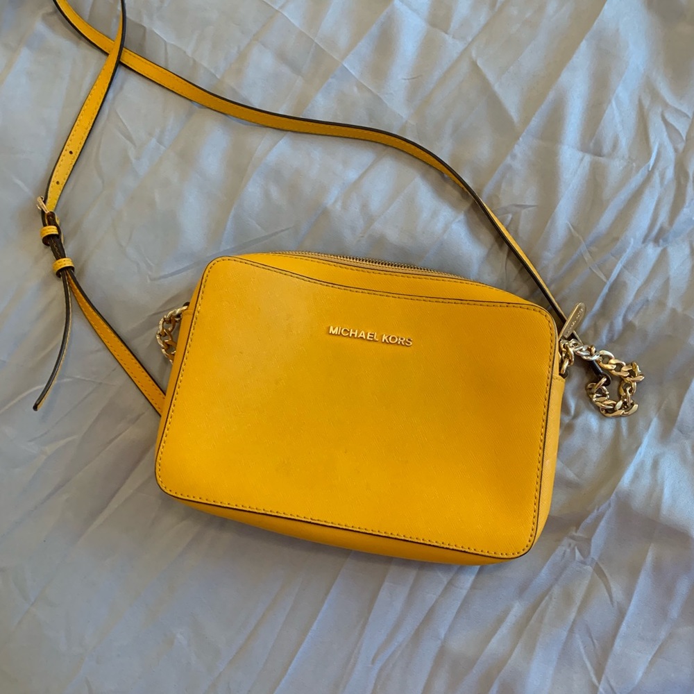 Michael Kors Mustard Crossbody Purse